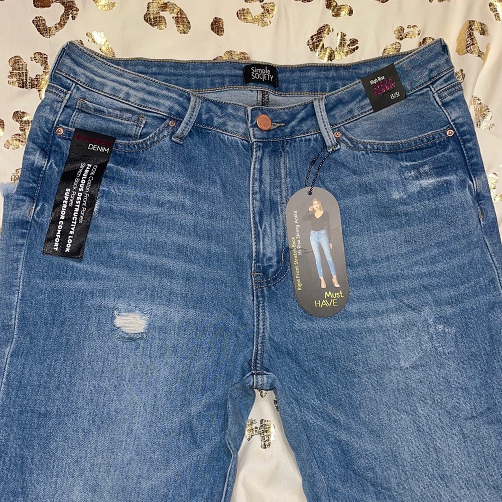 High rise jeans